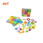 بازی آموزشی پازل بزرگ حروف الفبا فارسی فومی راشین به همراه اعداد و اشکال